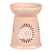 Aromalampa s motivem sedmikrásky, meruňková barva, porcelán