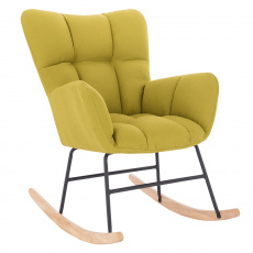 Designové houpací křeslo, pistáciová, KEMARO Designové houpací křeslo, pistáciová, KEMARO
