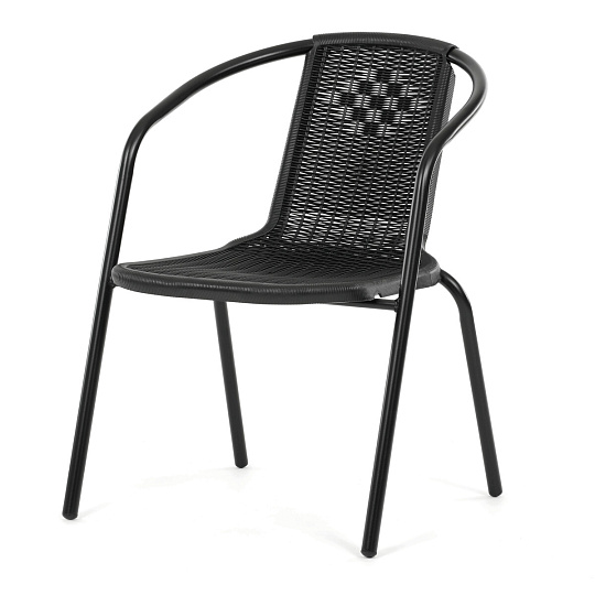 Zahradní židle, kov, plast, černá, AZC-H1001 BK Zahradní židle, kov, plast, černá, AZC-H1001 BK
