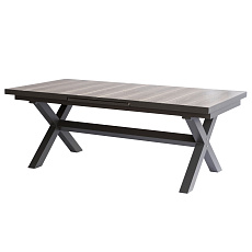 Zahradní stůl rozkládací 200-260x100cm, hliník, slinutá keramika, šedá, AZT-G1920 GREY Zahradní stůl rozkládací 200-260x100cm, hliník, slinutá keramika, šedá, AZT-G1920 GREY