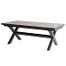 Zahradní stůl rozkládací 200-260x100cm, hliník, slinutá keramika, šedá, AZT-G1920 GREY
