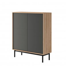 Komoda, dub jaskson hickory/grafit, BERGEN BKD104 Komoda, dub jaskson hickory/grafit, BERGEN BKD104