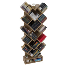 Regál, hnědošedá dub, VEVEY