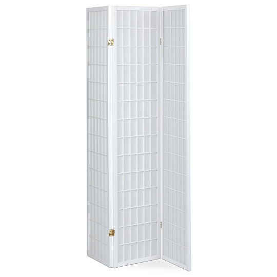 Paraván, masiv, bílá, EF-E803 WT