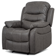 Polohovací křeslo, šedá, látka, TV-4086 GREY