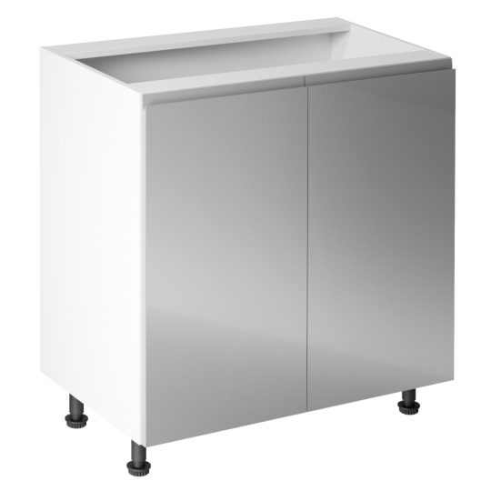 Spodní skříňka, bílá / šedá extra vysoký lesk, AURORA D80 Spodní skříňka, bílá / šedá extra vysoký lesk, AURORA D80