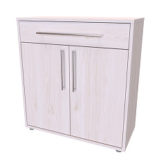 NÁBYTEK MIKULÍK s.r.o. ELITE S - komoda, 60 až 90cm × 86 × 36/43cm Šířka: 80cm, Hloubka: 43cm, Dekor: modřín latté