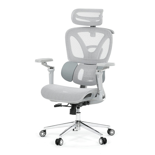 Kancelářská židle, synchronní mechanismus, šedá síťovina, KA-B2363 GREY