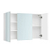 Zrcadlo, mdf, bílá, AZR-E1132 WT