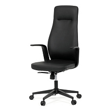 Kancelářské křeslo, synchronní mechanismus, černá ekokůže, KA-T8325 BK