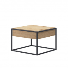 Konferenční stolek, dub artisan / černá, SPRING EL60