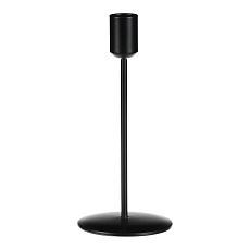 Svícen kovový - na kónickou svíčku, výška 18 cm, černý Svícen kovový - na kónickou svíčku, výška 18 cm, černý