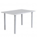 Jídelní stůl, bílá extra vysoký lesk, 120x80 cm, UNITA