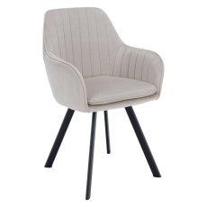 Designové křeslo, béžovošedá Velvet látka, AURIL Designové křeslo, béžovošedá Velvet látka, AURIL