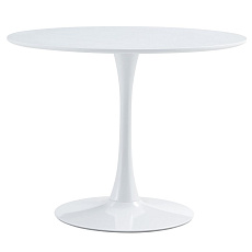 Jídelní stůl, kulatý, bílá matná, průměr 110 cm, REVENTON NEW Jídelní stůl, kulatý, bílá matná, průměr 110 cm, REVENTON NEW