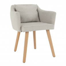 Designové křeslo, béžová vzor, DIPSY Designové křeslo, béžová vzor, DIPSY