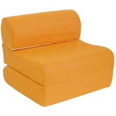 Nábytek Mikulík Vranovice Rozkládací křeslo PEDRO 2v1 k příležitostnému využití na spací matraci  - Oranžová