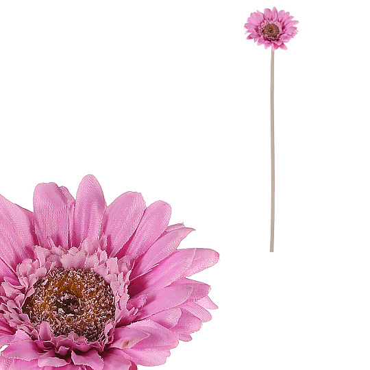Gerbera - umělý květ na stonku, fialový Gerbera - umělý květ na stonku, fialový