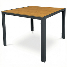 Zahradní stůl 90x90cm, kov, polywood, hnědá, AZT-S1209 OAK Zahradní stůl 90x90cm, kov, polywood, hnědá, AZT-S1209 OAK