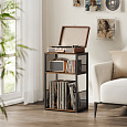Stolek na gramofon a LP desky 43x30x69cm, mdf, old wood, AKF-E1075 OLW
