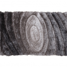 Koberec, šedý vzor, 80x150, VANJA