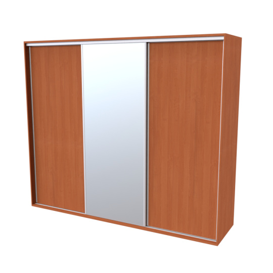 NÁBYTEK MIKULÍK s.r.o. FLEXI 3 - šatní skříň 1x zrcadlo, 240/260/280/300 x 220/240cm Šířka: 300cm, Výška: 240cm, Dekor: olše