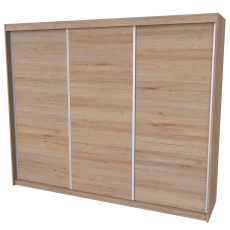 NÁBYTEK MIKULÍK s.r.o. MAXIM 3 - šatní skříň, 210 až 270 x 61x214cm Šířka: 270cm, Dekor: dub grande NÁBYTEK MIKULÍK s.r.o. MAXIM 3 - šatní skříň, 210 až 270 x 61x214cm Šířka: 270cm, Dekor: dub grande