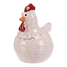Slepička - keramická figurka, vel. S, barva bílá Slepička - keramická figurka, vel. S, barva bílá