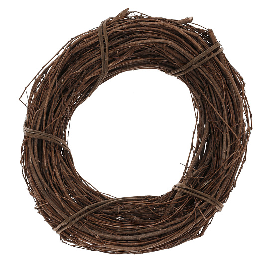 Věnec proutěný - pr. 20 cm, hnědá barva