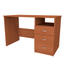 NÁBYTEK MIKULÍK s.r.o. ALFA - psací stůl se zásuvkami, 120x60cm Dekor: olše NÁBYTEK MIKULÍK s.r.o. ALFA - psací stůl se zásuvkami, 120x60cm Dekor: olše