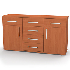 NÁBYTEK MIKULÍK s.r.o. ONYX L - komoda, 140 až 170cm × 90 × 43cm Šířka: 160cm, Dekor: olše