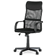 Kancelářská židle, houpací mechanismus, černá síťovina, KA-L601 BK