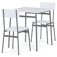 Jídelní set s 2 židlemi, 70x70x76cm, mdf AUT-O2122 WT