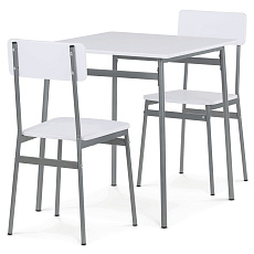 Jídelní set s 2 židlemi, 70x70x76cm, mdf AUT-O2122 WT