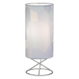Stolní lampa, kov/šedé textilní stínítko, AVAM