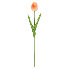 Tulipán pěnový - umělý řezaný, barva lososová Tulipán pěnový - umělý řezaný, barva lososová