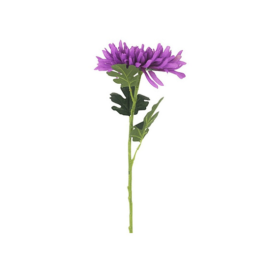 Chryzantéma - umělá řezaná květina, fialová