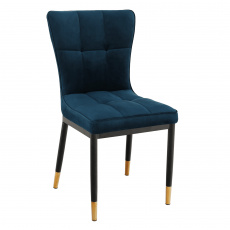 Designová jídelní židle, petrolejová Velvet látka, EPONA Designová jídelní židle, petrolejová Velvet látka, EPONA