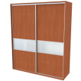 NÁBYTEK MIKULÍK s.r.o. FLEXI 2 - šatní skříň dveře dělené sklem matelux, 180/200/220 x 220/240cm Šířka: 200cm, Výška: 240cm, Dekor: olše