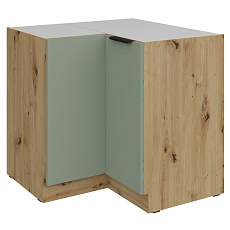 Spodní rohová skříňka, aquamarine/dub artisan, ARSANY 90x90 DN 2F BB Spodní rohová skříňka, aquamarine/dub artisan, ARSANY 90x90 DN 2F BB