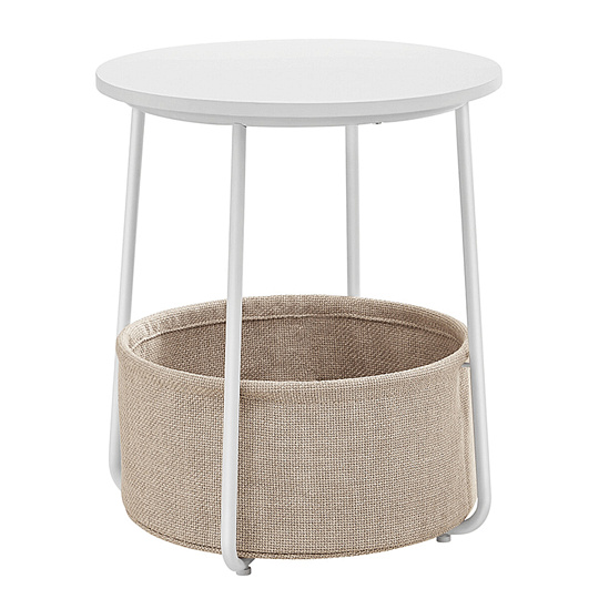 Odkládací stolek 45x45x50cm, mdf, bílá, AKF-E1023 WT Odkládací stolek 45x45x50cm, mdf, bílá, AKF-E1023 WT