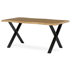 Jídelní stůl 160x90cm, mdf, divoký dub, HT-F4316 OAK