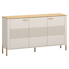 Komoda, kašmír/dub kamenný, RUNOL 3D