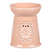 Aromalampa s motivem mandaly, meruňková barva, porcelán