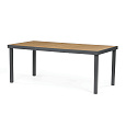 Zahradní stůl 190x90cm, hliník, polywood, šedá, AZT-W1408 GREY