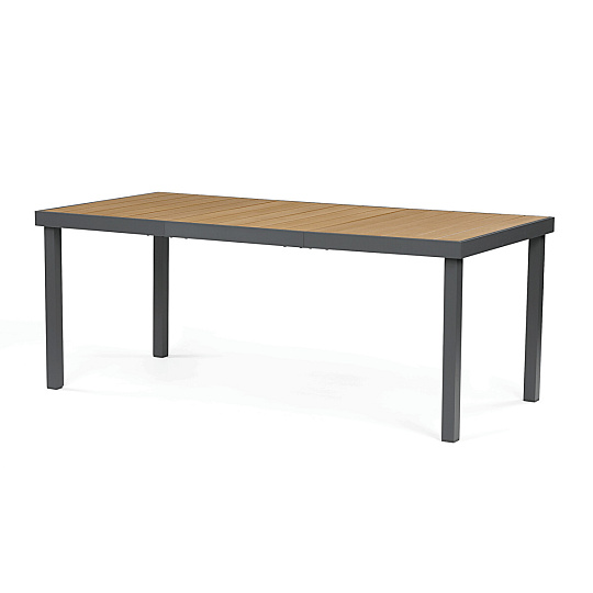 Zahradní stůl 190x90cm, hliník, polywood, šedá, AZT-W1408 GREY Zahradní stůl 190x90cm, hliník, polywood, šedá, AZT-W1408 GREY