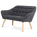 Dvoumístná pohovka, šedá, látka, AK-322 GREY2