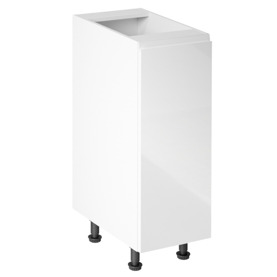 Spodní skříňka, bílá / bílá extra vysoký lesk, pravá, AURORA D30 Spodní skříňka, bílá / bílá extra vysoký lesk, pravá, AURORA D30