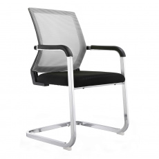 Zasedací stolička, šedá / černá, RIMALA