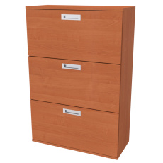 NÁBYTEK MIKULÍK s.r.o. TRIANGL 5 - botník do předsíně, 80x35x120cm Dekor: olše